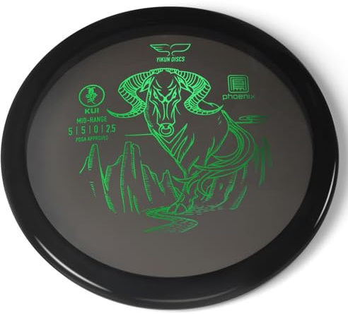 Yikun Disc Golf Midrange KUI | Golf profesional aprobado por PDGA | Discos estables de rango medio | 165-177 g | Disco de golf versátil perfecto para juegos al aire libre y competición