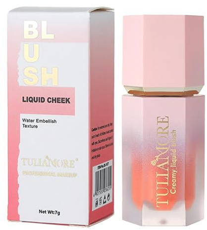 Walopola flytande rouge för kinder, kinder-gel-grädde flytande rouge, gel cream blush, vattentät super dewy flytande rouge pinne, rougepenna för kinder och ögon, torkbeständig långvarig kräm