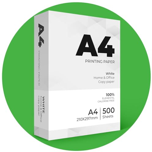 Stick Well Multi-Purpose A4 Printer Paper - 500 Sheets, Smooth White Paper Surface, Compatible A4 Paper with Inkjet, Laser Printers & Copiers, Ideal for Home & Office Use (1 Ream)