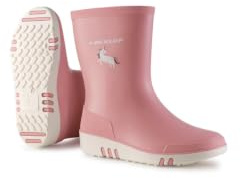 DUNLOP Bottes de pluie pour enfants Mini - 100% imperméable, bottes de pluie pour enfants; filles & garçons - Rose - Taille 27