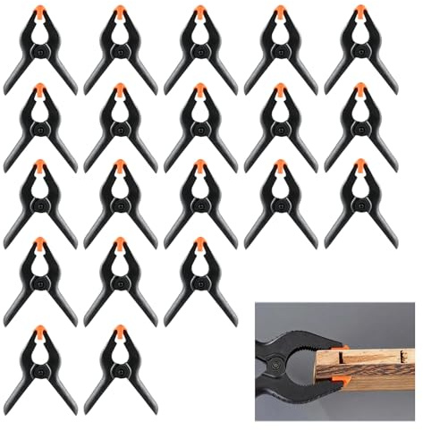 20 Piezas Pinzas Resorte Maqueta Barco, Resorte de Nylon de 2 Pulgadas, Pinzas de Sujeción para Fotografía, Carpintería y Uso General, para Estudio Lienzos, Aplicación de Casa (20, 2 pulgadas)