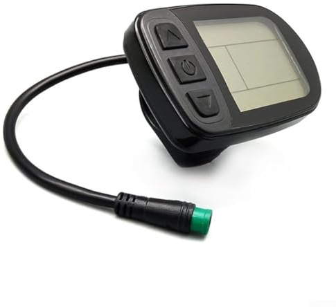 Computadora de bicicleta compatible con KT LCD5 con conector impermeable de 5 pines para modificación de bicicleta eléctrica, velocímetro de ciclo LCD para controlador KT, 24 V, 36 V, 48 V