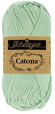 Scheepjes - Scheepjes Catona 402 Silver Green Yarn - 1x25g