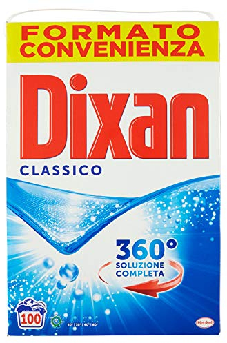 Dixan Lavatrice fustone 100 misurini 6 kg detergente per bucato