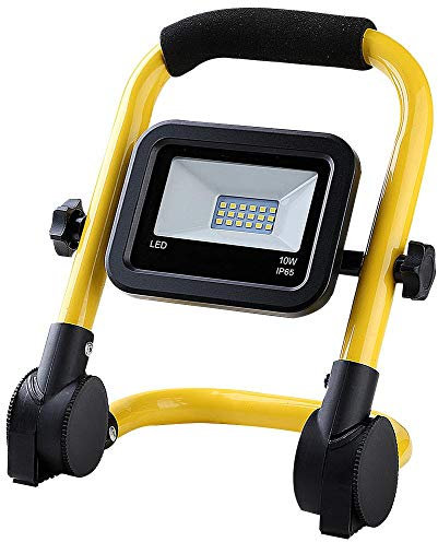 Ex-Pro 10W 750LM LED Work Light IP65 Waterproof 6000K Daylight White Lamp with Foldable Frame for Workshop Outdoor Home Garage Job Site