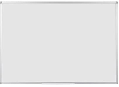 BoardsPlus - Tableau Blanc Magnétique, 105 x 75 cm, avec cadre en aluminium et porte-marqueurs