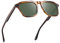 Carfia Vintage lunettes de soleil Carrées pour Hommes Polarisées Lunettes Protection UV400 Cat.3 pour la Conduite Pêche CA5352