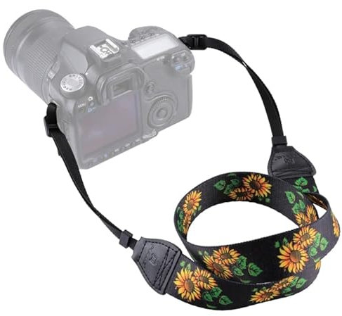 CABLEPELADO Correa de cámara, Correa de Hombro para cámara, cinturón de Seguridad para la cámara, Hebillas de liberación rápida, Apto para Cámaras SLR DSLR DSLR Universal, Vintage (Tipo 12)
