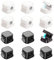 12 PCS Organizador de Cables, Sujetacables, Clip de Cable, Soportes Magnéticos para Cables Clips para Cables, Organizador Cable Escritorio Ajustables para Mesillas de Noche, Cocinas, Oficinas