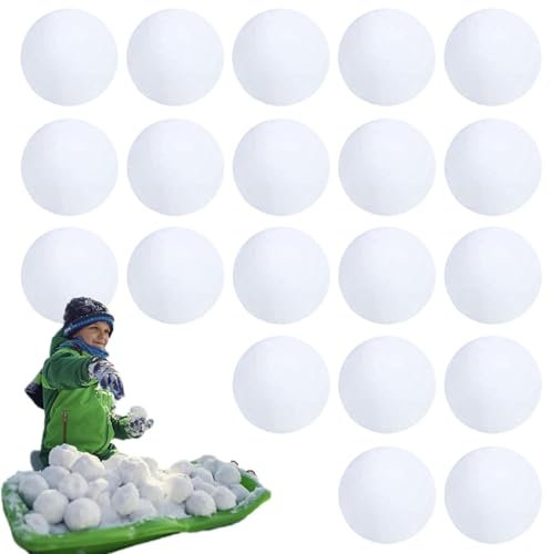 Sfere di neve finte: giocattoli di palline di neve artificiali morbidi per il divertimento invernale, gioco di combattimento con palle di neve al coperto | Decorazioni per feste di Natale, giocattoli