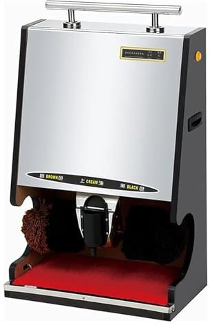 LIULIQ Cireuse De Chaussures Électrique, Cireuse De Chaussures À Induction Entièrement Automatique avec Accoudoirs, Utilisation Automatique De Brosse À Induction/Double Combinaison pour Hôtel