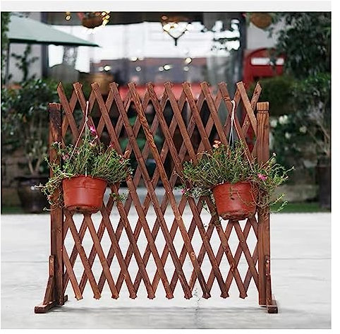 Valla de madera para jardín de celosía para árbol de Navidad, decoración de privacidad