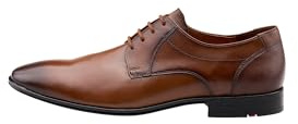 LLOYD 2550503 Lace-Up Shoes Smooth Leather Men in Brown, Cognac, 7.5 Men