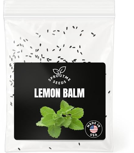 Lemon Balm Seeds for Planting – 200+ Non-GMO Heirloom Culinary & Aromatic Herb Seeds (Melissa officinalis)