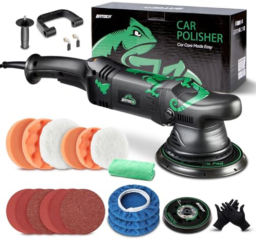 BATOCA 2026 T1 Exzenter Poliermaschine Orbital 15mm,1100W Polier Set