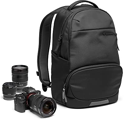 Manfrotto Advanced Active III Mochila para Cámara y Portátil, para Cámara Réflex/sin Espejo con Objetivos, Divisores Acolchados Intercambiables y Soporte para Trípode