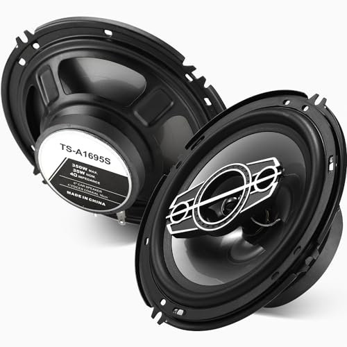 6 4-Way Dome Tweeters Coaxial Car Speakers, 4 Ohm Vehicle Coaxial Speaker