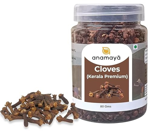 Cloves Whole | 80 gms | Whole Cloves | Handpicked from Kerala, India | Pure and Natural Clove Indian Spice | Packed in a Reusable Jar by Anamay Spices