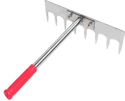 Yianyal Rastrillo para mortero de baldosas, adoquines, albañiles, nivelador de baldosas, de nivelación | Rastrillo de mortero para Azulejos para Trabajos de pavimentación, Bricolaje,