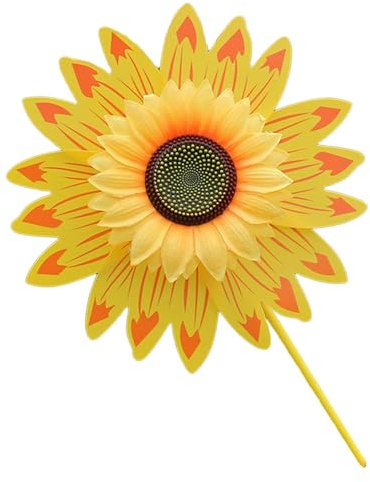 Sunflower Molinillo De Viento, Molino Viento Flor, Estaca Girasol Decorativa, Girasoles Rueda De Viento, Turbinas De Viento para Césped,para Jardín, Balcón Y Terraza, Molinete Plantas