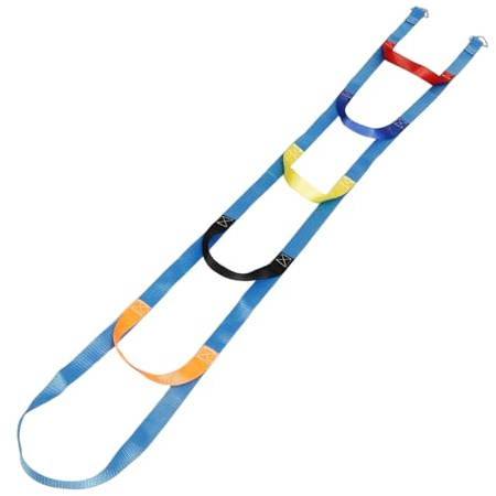 ERINGOGO Scala di Corda per Arrampicata Bambini Cinghia Colorata , Facile da Installare per Attività All'aperto per Migliorare le Capacità Motorie