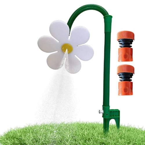 MWZBTG Arroseur - Rotation 360° Arrosage Mobile,Arroseur Décoratif de Jardin pour Pelouse Cour Arrière Jeu Rafraîchissement Chien et Amusement