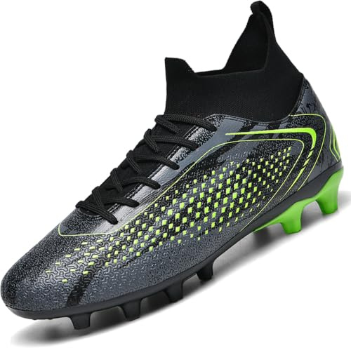 situkeke Mens Football Boots Spike High Top Football Shoes Astro Turf Trainers Soccer Cleats Boy's Professional Athletic Shoes