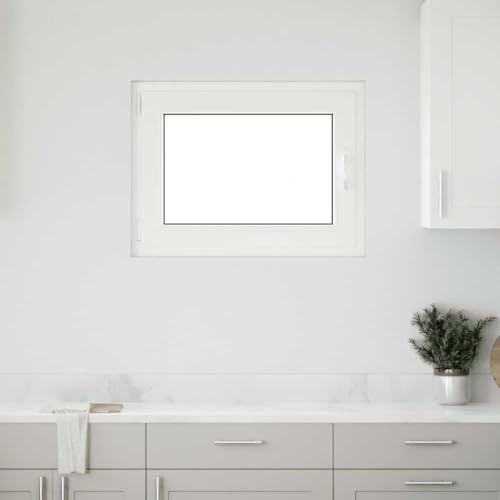 Genérico Finestra Seminterrato RISOR 80x60 cm Anta Ribalta DIN Sinistra,Bianco,14.8kg,4108311