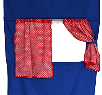 Kasperletheatre Puppentheatre Handpuppen Fingerpuppentheatre mit Stoffbespannung Freistehend, 150x75 cm, für Kinder Jungen Mädchen, Ideal für Rollenspiel