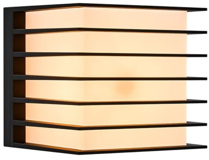 Nordlux Fluctus Modern Black Metal Wall Light - Garden, Patio, Entrance Mains