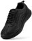 FitVille Arbeitsschuhe Herren Weit rutschfeste Schuhe Kochschuhe Wasserdicht Walkingschuhe Leicht Freizeitschuhe Non-Slip Sicherheitsschuhe ohne Stahlkappe,Schwarz,50 EU,Weit