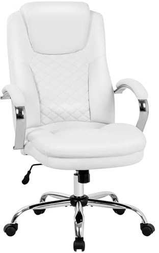 PayLessHere Ergonomic Office Chair Desk Chair Swivel Rolling Computer Chair Adjustable Executive Chair with High Back Cushion Lumbar Support and Armrest for Home and Office