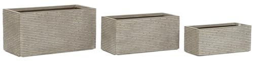 Home ESPRIT Pflanzkasten Beige Magnesium 74,5 x 37,5 x 37,5 cm