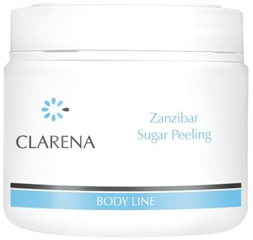 Clarena - Körperpeeling damen Zanzibar Sugar Scrub 500 ml - Mit Real Shea und Avocadoöl - Exfoliating Peeling Körper für trockene Haut - Body scrub peeling anti hornhaut