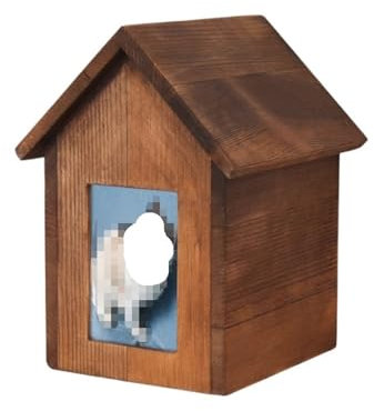 SHCHNA Urnas Funerarias, Urna De Madera For Mascotas con Marco De Fotos, Urna For Perros, Cenizas, Mascotas, Caja For Cenizas, Cremación For Gatos Y Perros para Cenizas(Bruin)