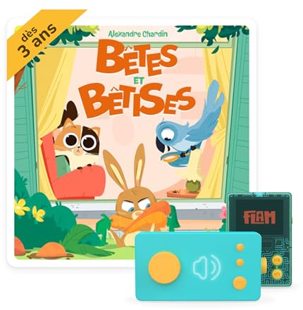 Lunii - Bêtes & bêtises - Livre Audio interactif en français - durée 1h33 - dès 3 Ans à écouter sur Ma Fabrique à Histoires ou FLAM