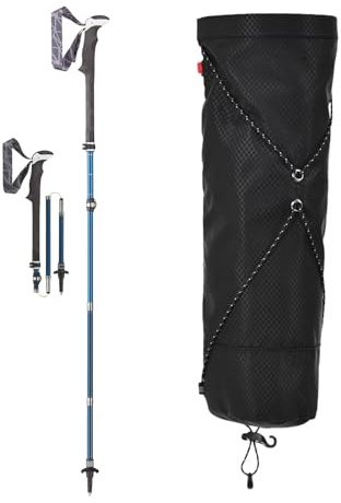 De Bastones De Trekking - Impermeable y Amortiguadora | de Transporte Plegable | para Aventura, Mochilero, Senderismo, Montañismo Y Deportes Al Aire Libre