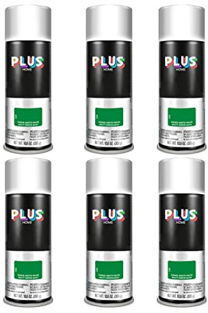 Pintura Spray 520cc para pintar todo tipo de super cies: madera, metal, cartón, tela, piedra, bra de vidrio, plásticos rígidos, etc para bricolaje y DIY.Verde Abeto Mate (Ral:6029)(Paquete de 6)