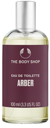 The Body Shop Arber Eau de Toilette (1x 100ml), Woody Citrus Men’s Eau de Toilette with Sandalwood, Coriander & Mint Notes, Cologne for Men, Vegan Fragrance for Men