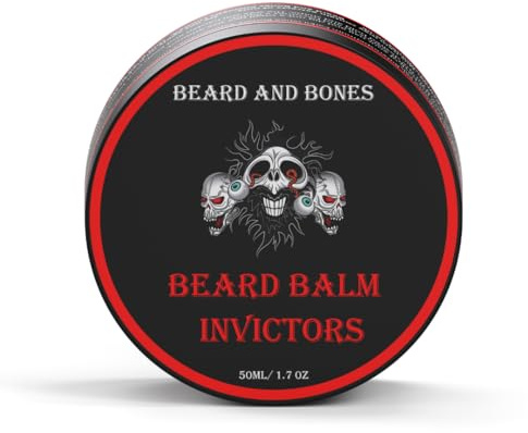 Beard & Bones 50ml Beard Balm for Men | Nut Free | Shea Butter (Invictors)
