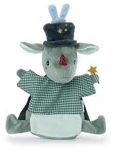 LILLIPUTIENS - Marionetta da Mano Joe Mago - Giocattolo interattivo per Bambini con Trucchi di magia - Ideale per raccontare storie magiche - Stimola l’immaginazione - dai 2 Anni - 83516