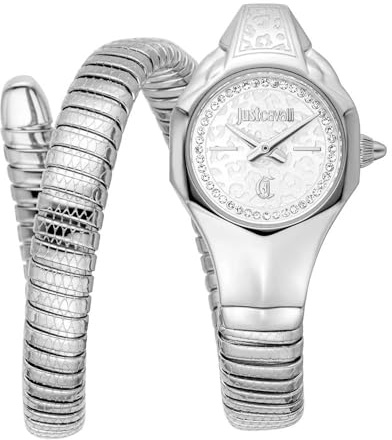 Just Cavalli Damen Analog Quarz Uhr mit Edelstahl Armband JC1L354M0015