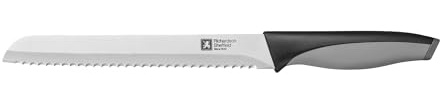 Richardson Sheffield - Couteau à pain - Advantage - Acier inoxydable 13 C, Finition Satinée - Lame 20 cm - Noir et Gris