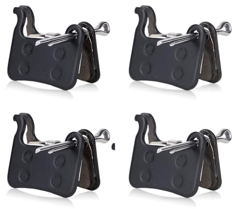 4pcs Bike Brake Pads, High-Performance Semi-Metallic Disc Brake Pads Replacement for Mountain Bikes & E-Bikes Compatible with Shimano Deore XT SLX Hone Alfine Saint Accessories