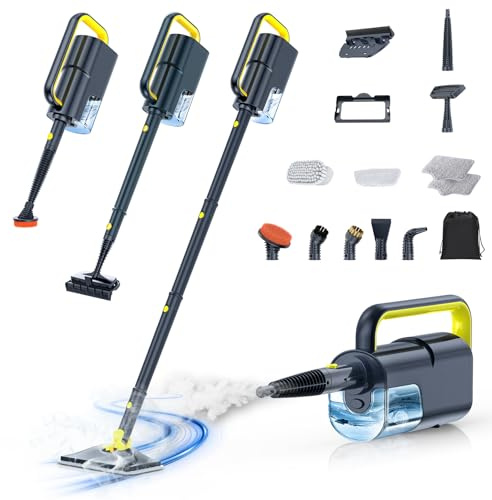 10-in-1 Dampfreiniger mit abnehmbarem Handgerät,Handdampfreiniger Zubehör