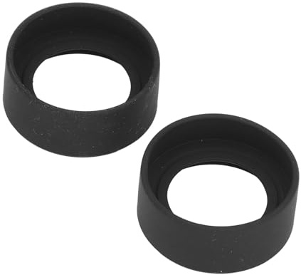 Dioche Œilleton 40 Mm 42 Mm 2 Pièces pour Oculaire de Microscope Stéréo, Protection Oculaire en Caoutchouc à Angle Plat, adapté aux Interfaces de Microscope de 40 à 42