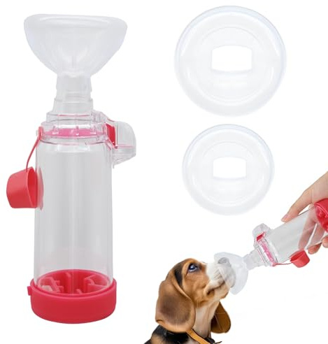 Cámara De Aerosol Para Mascotas,Inhaler De Gato Inhaler Portátil, | Cámara Inhalación Para Gatos Perros,Espaciador Inhalador Mano,máscaras 2 Tamaños,con La Respiración Y La Administración