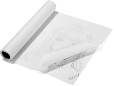 30 cm×20 m rulle med transparentpapper, 26 g/m² skissrulle, mönsterpapper