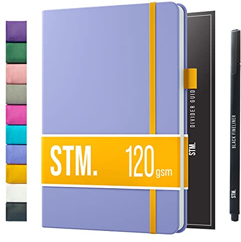 Scribbles That Matter Notizbuch B5 Dotted Bullet Journal Buch und Stift - Gepunktet Notebook B5 - Auslaufsicheres 120g dickes papier, 215 Seiten, Hardcover Bujo, Hardcover Dot Grid note book