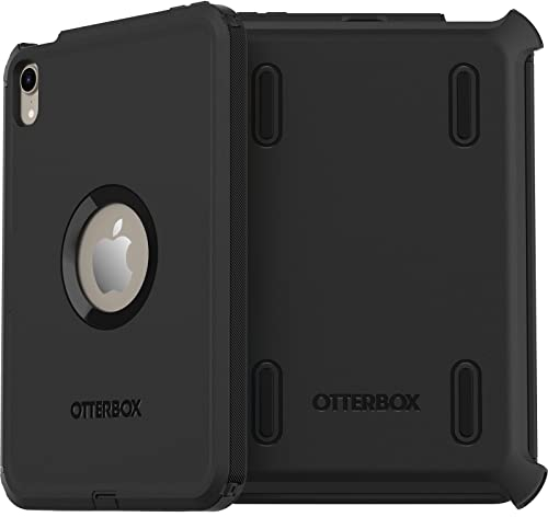 OtterBox Defender Case for iPad Mini 8.3-Inch 7th gen 2024 (A17 Pro) / 6th gen 2021, Shockproof, Ultra-Rugged Protective Case with built in Screen Protector, 2x Tested to Military Standard, Black